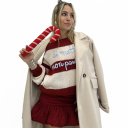 gonna con balza ampia e arricciata twinkle